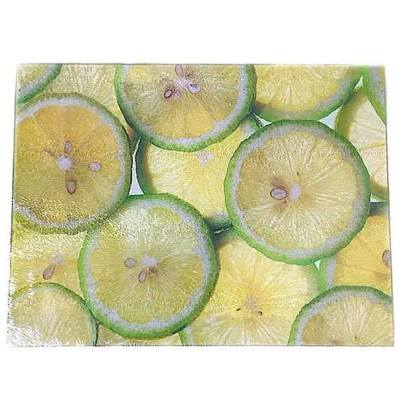 Anchor Hocking Lemon Lime Photo Glass Cutting Board 12” X 15” - Picture 2 of 15